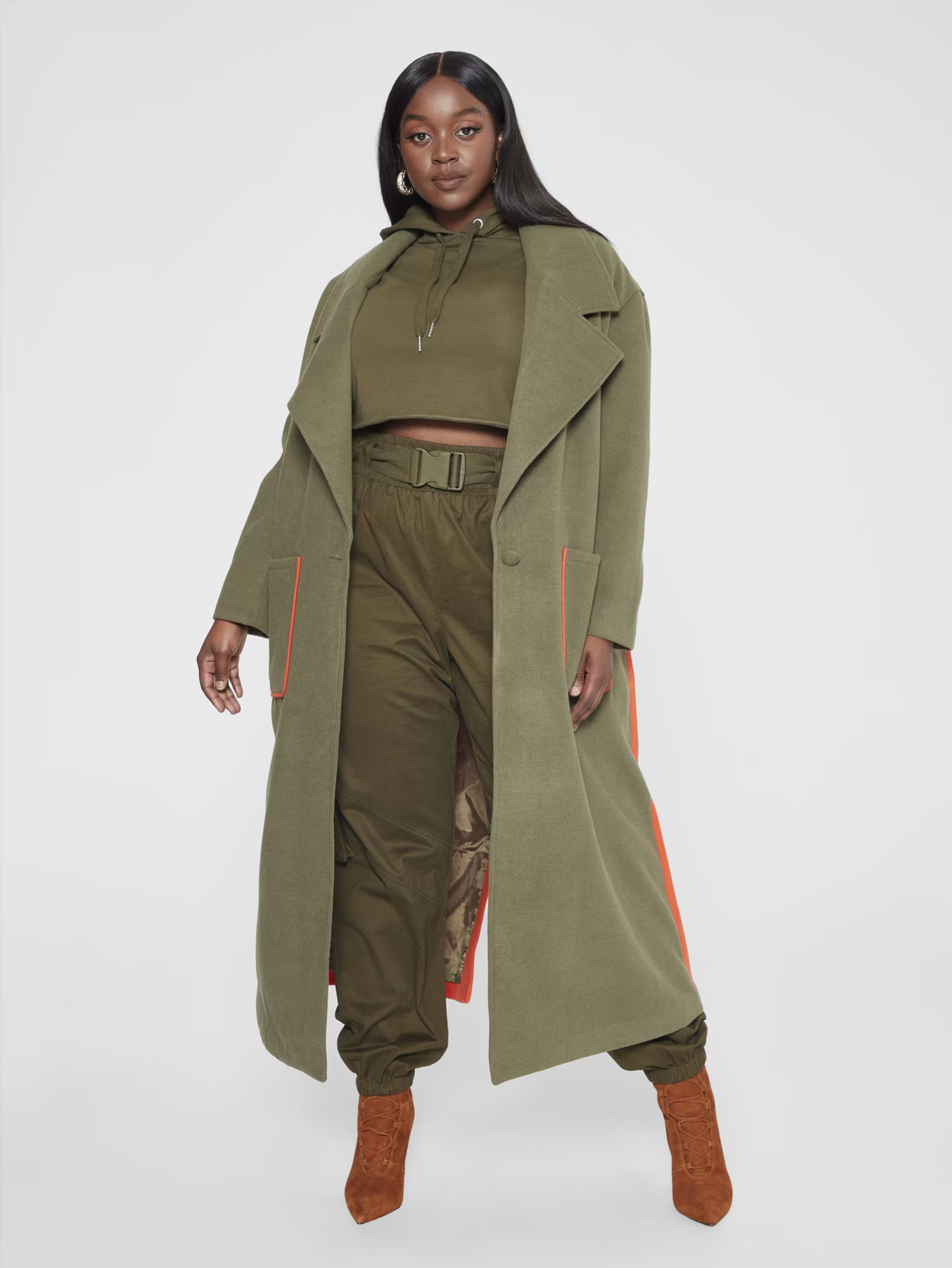 Plus Size Priscilla Colorblock Wool Coat - Gabi Fresh x FTF | Fashion to Figure | Fashion To Figure