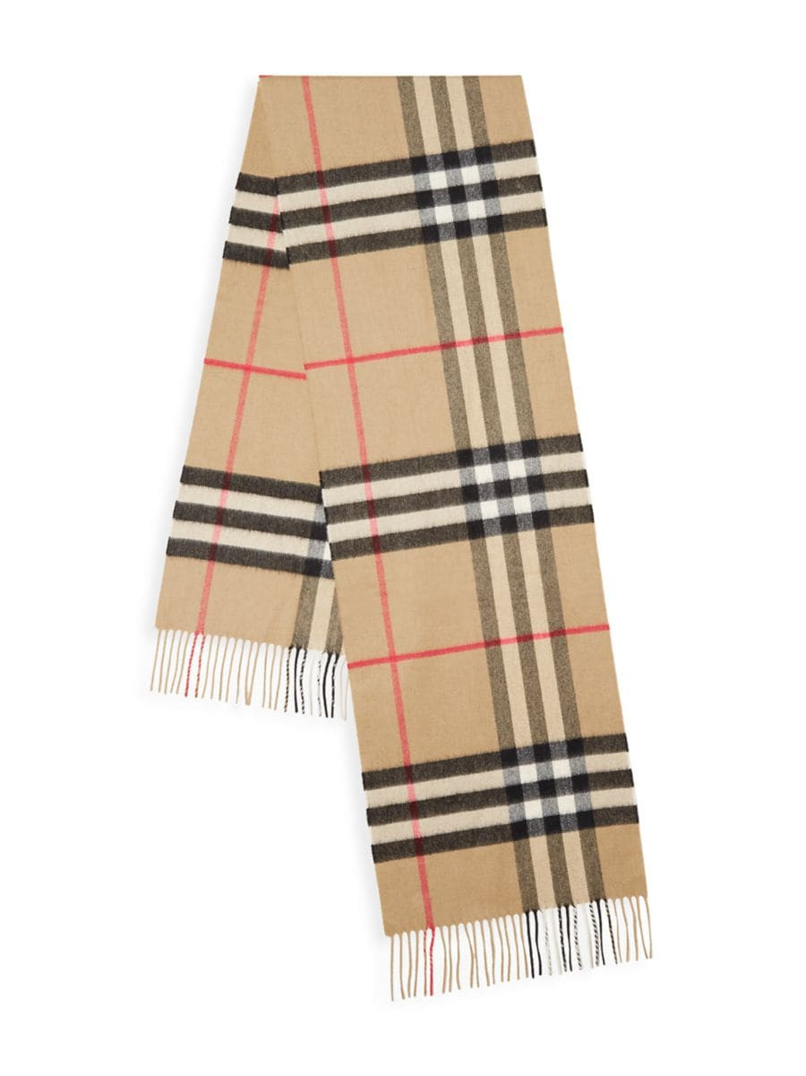 BurberryThe Classic Giant Check Cashmere Scarf | Saks Fifth Avenue