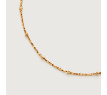Fine Beaded Chain Necklace 41-46cm/16-18' | Monica Vinader (Global)
