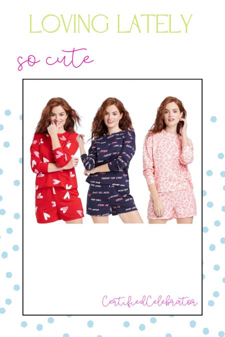 Oh, yeah girlies! We need these! Valentine’s Day pajamas. My favorite combo = shorts + a long sleeve  

#LTKSeasonal #LTKtravel #LTKunder50