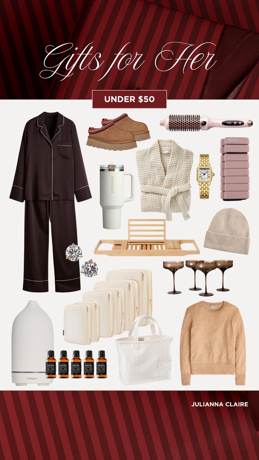 Gift ideas for her under $50! Christmas gift ideas for her. 

#LTKGiftGuide #LTKStyleTip #LTKHoliday