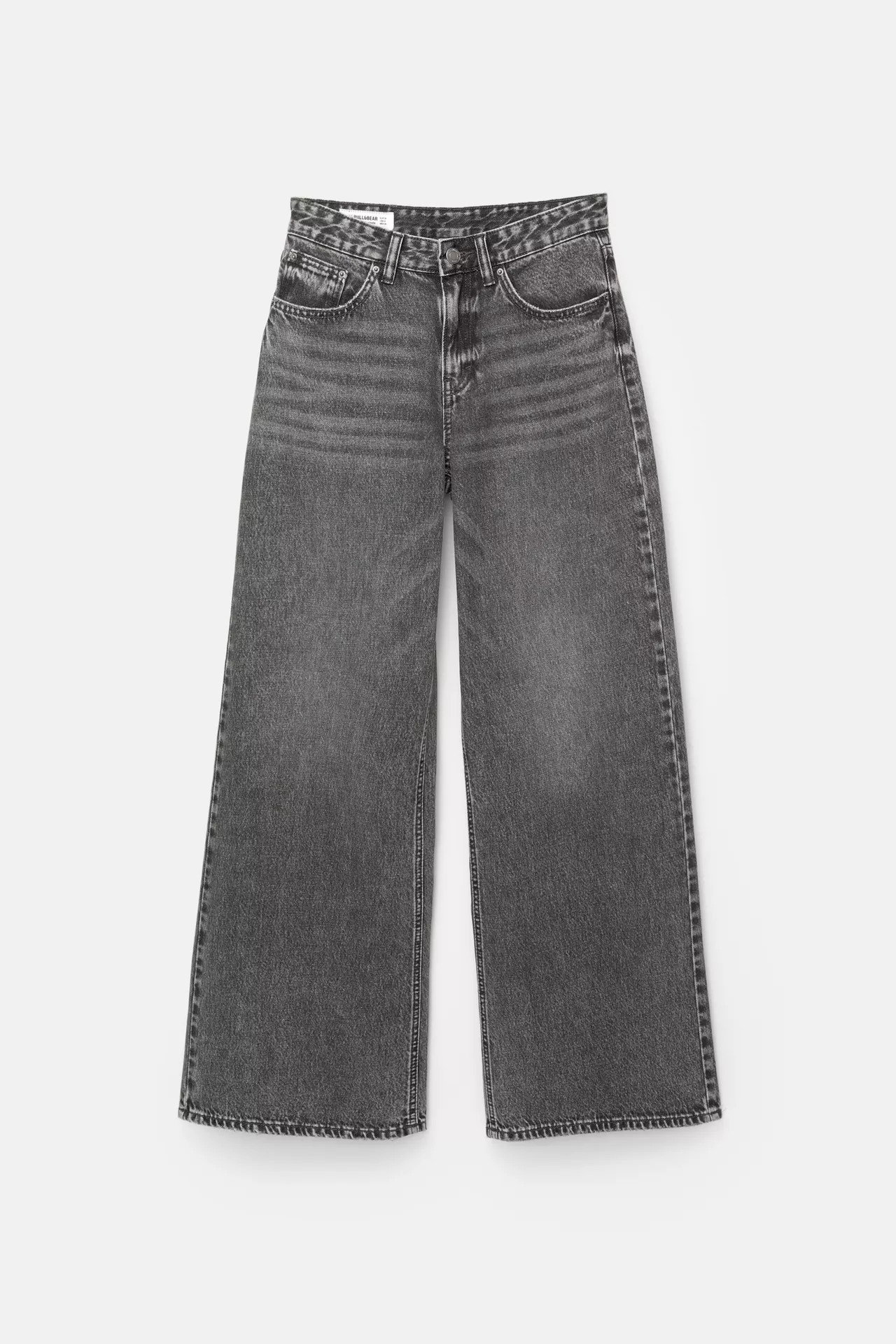 Low-rise wide-leg jeans | PULL and BEAR UK