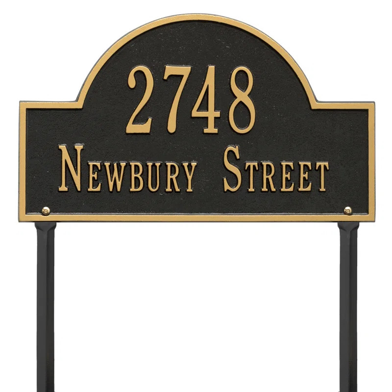 2-Line Lawn Address Sign | Wayfair North America
