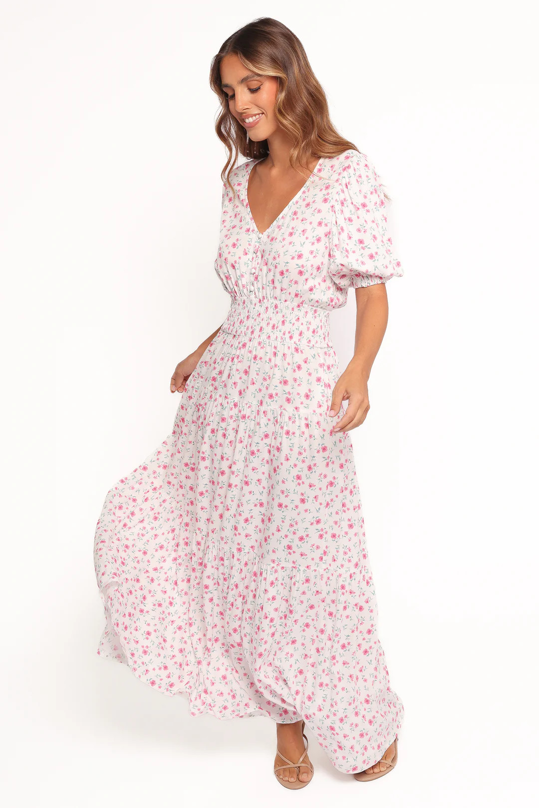 Thomas Maxi Dress - Pink Ditsy Floral | Petal & Pup (US)