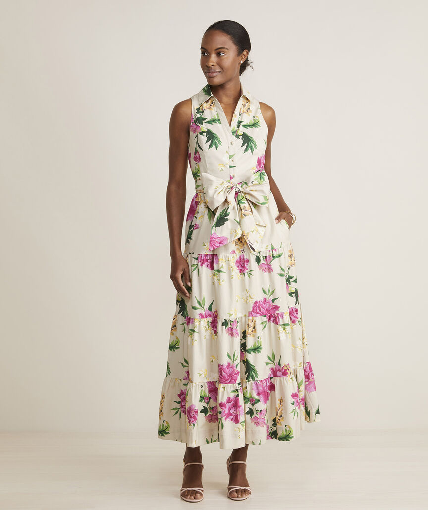 Kentucky Derby Tiered Maxi Dress | vineyard vines