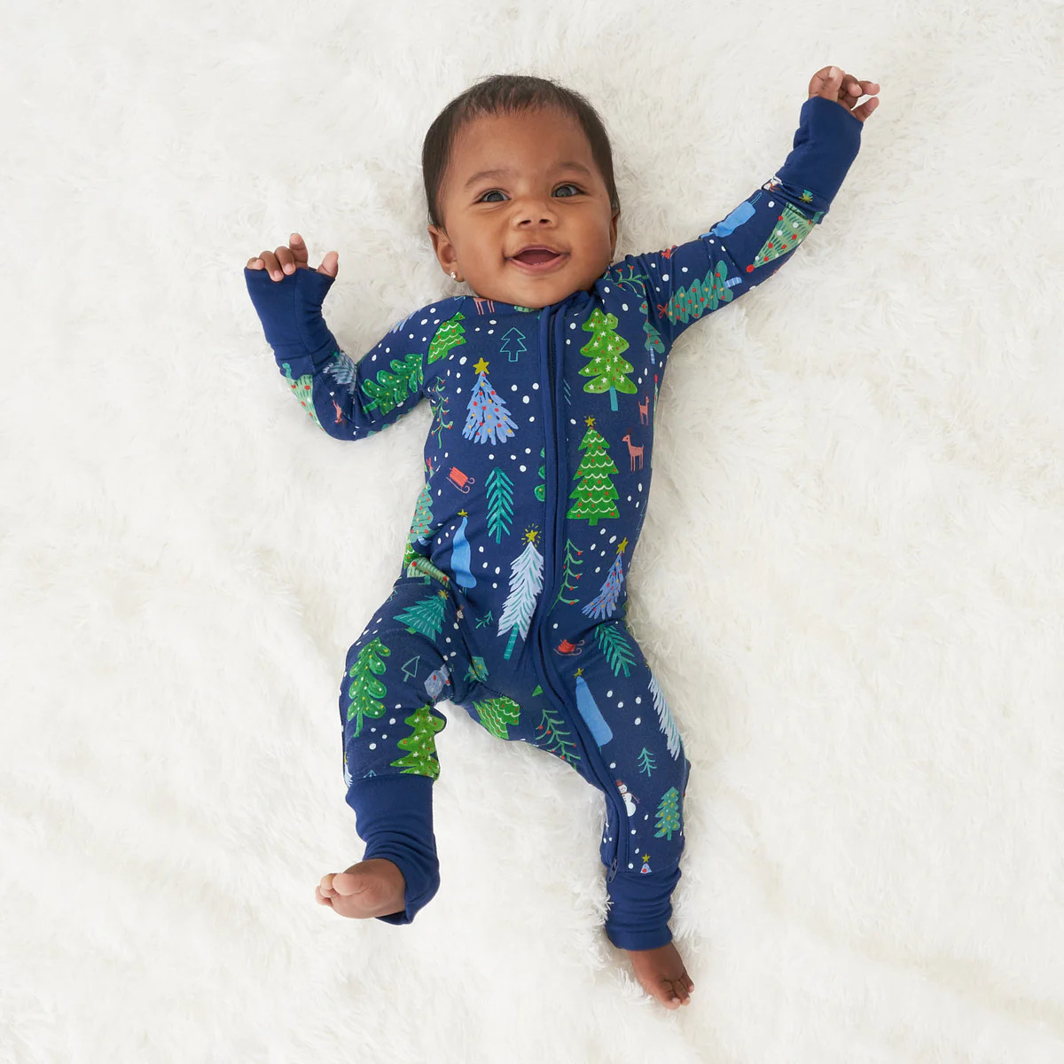 Blue Merry & Bright Zippy | Little Sleepies