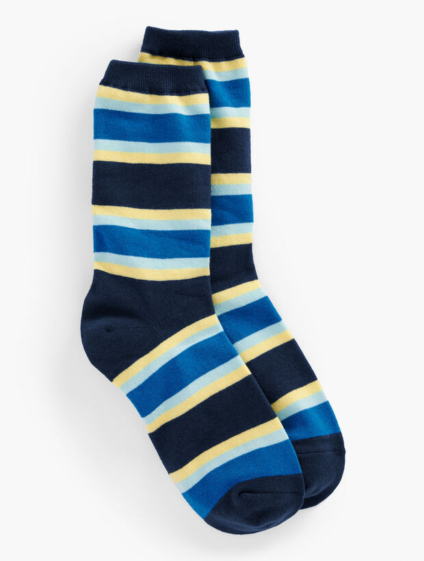 Wide Stripe Trouser Socks | Talbots