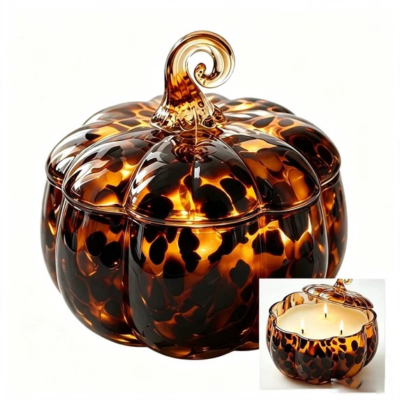 Halloween Pumpkin Jar Candle Farm Apple Pumpkin Scented 3 Wick Confetti Figural Desktop Thanksgiv... | Walmart (US)