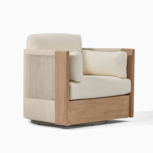 Porto Outdoor Swivel Chair | West Elm (US)