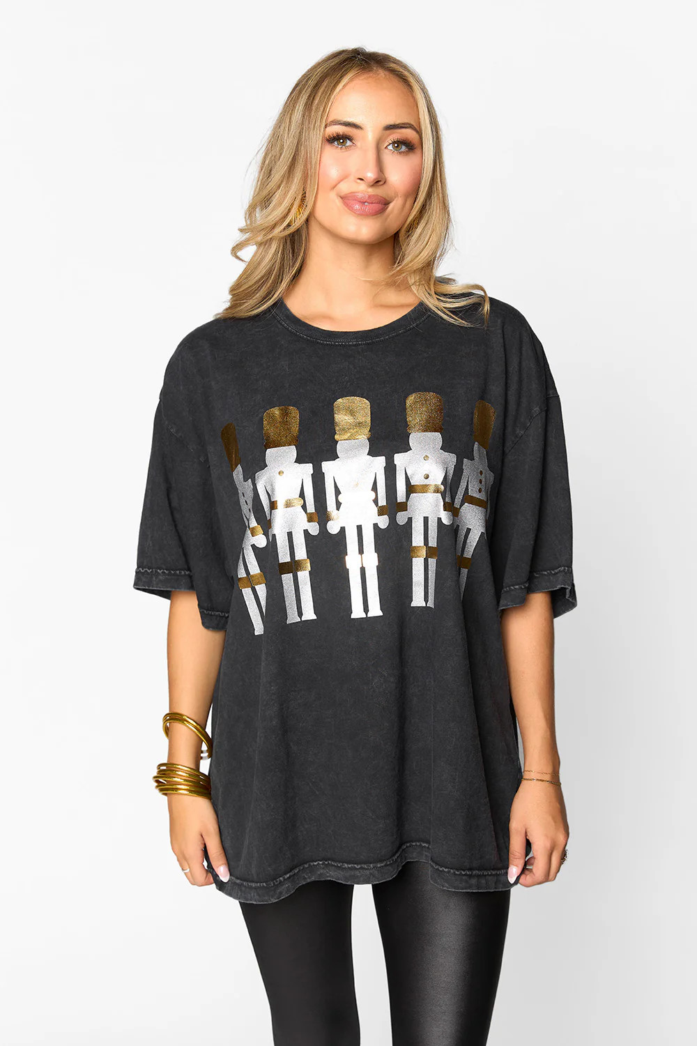 BuddyLove | Travis Oversized Graphic Tee | Nutcrackers Metallic | BuddyLove