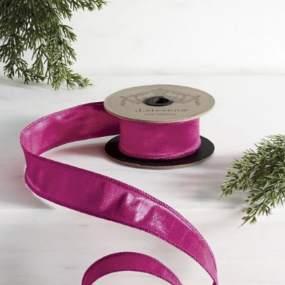 Hot Pink Metallic Dupioni Ribbon for Luxe Gift Wrapping & Holiday Decor | Frontgate