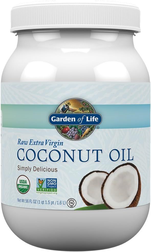Garden of Life Raw Extra Virgin Organic Coconut Oil for Hair, Skin, Cooking, 110 Servings - Pure ... | Amazon (US)