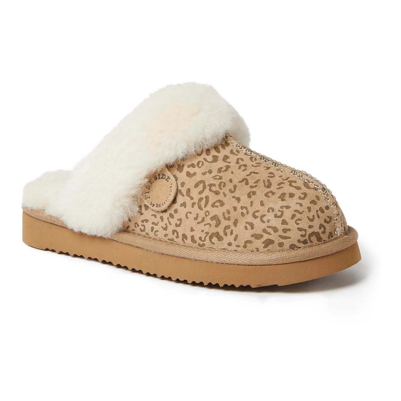 Fireside by Dearfoams Sydney Scuff Women's Slippers, Size: 10 Wide, Leopard | Kohl's