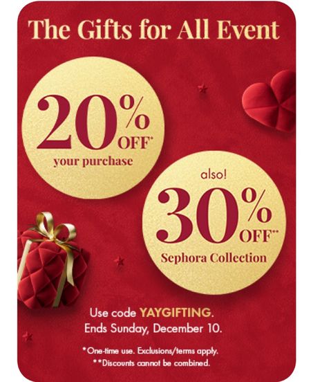 Sephora sale: 20% off with code: YAYGIFTING. Ends 12/10. Perfect timing to get Christmas gifts. 





Beauty gifts/ gifts for her/ gift guide/ gifts for young girls/ gifts for teens/ beauty gift guide 

#LTKbeauty #LTKHoliday #LTKGiftGuide