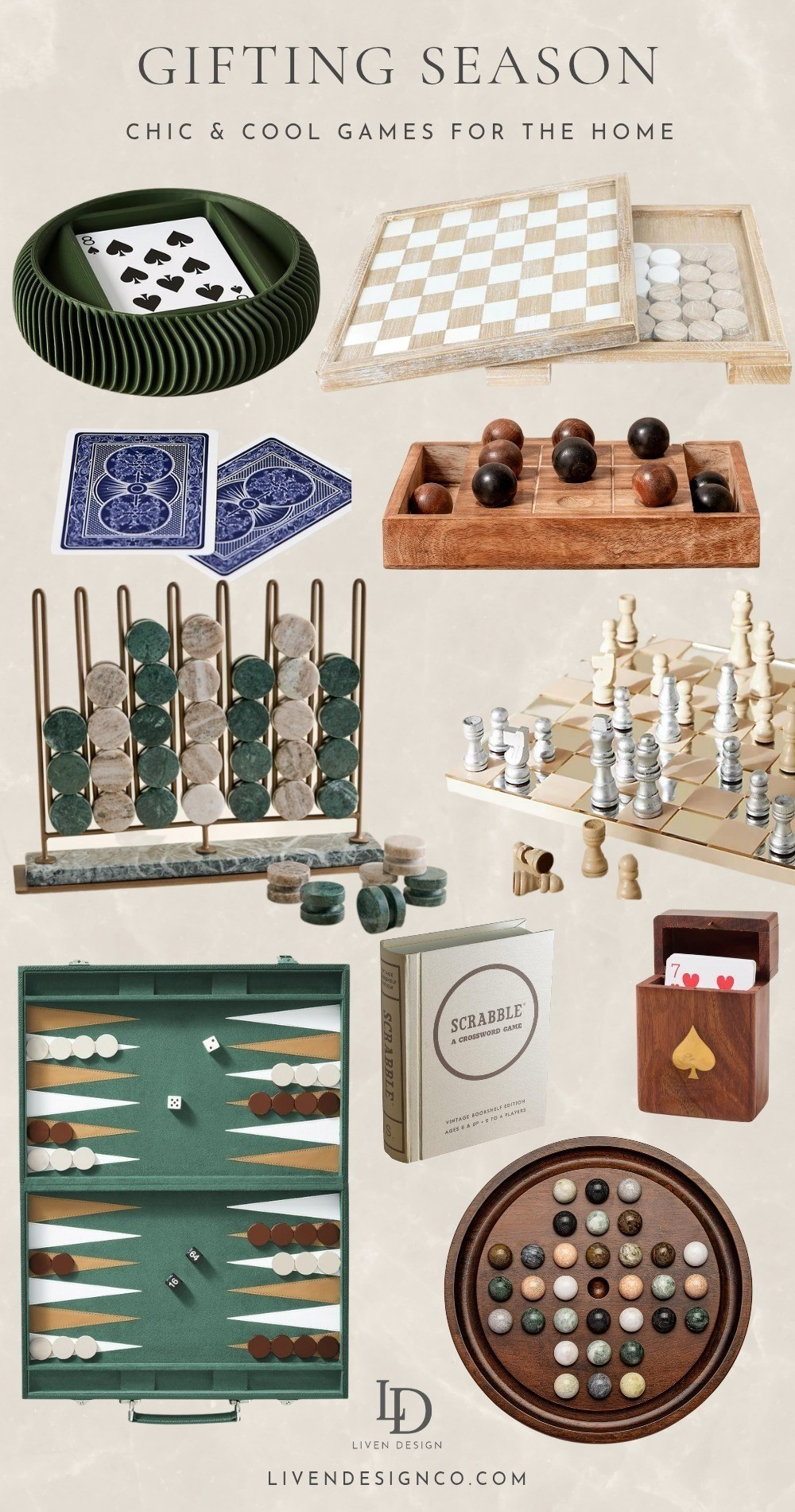 Games gift guide. Stylish board games. Gift for her. Gift for him. Marble chess set. Checkers. Lacquered backgammon set. Marbles. Wood checkers set. Home decor. #christmasgifts #giftguide #luxegift #holidayshopping #giftsforwomen #luxurystyle #luxefinds

#LTKGiftGuide #LTKHoliday #LTKSeasonal