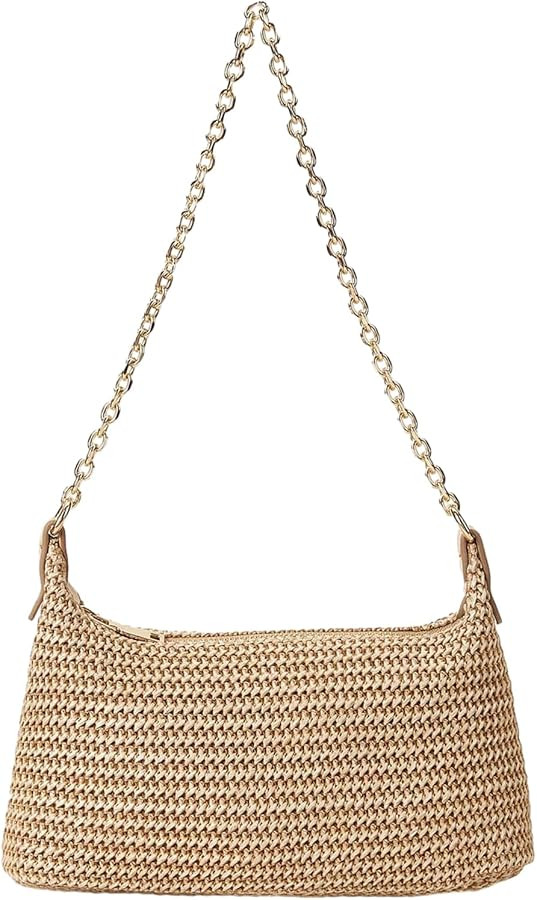 Verdusa Women's Straw Woven Shoulder Bag Tote Handbag Summer Beach Purse | Amazon (US)