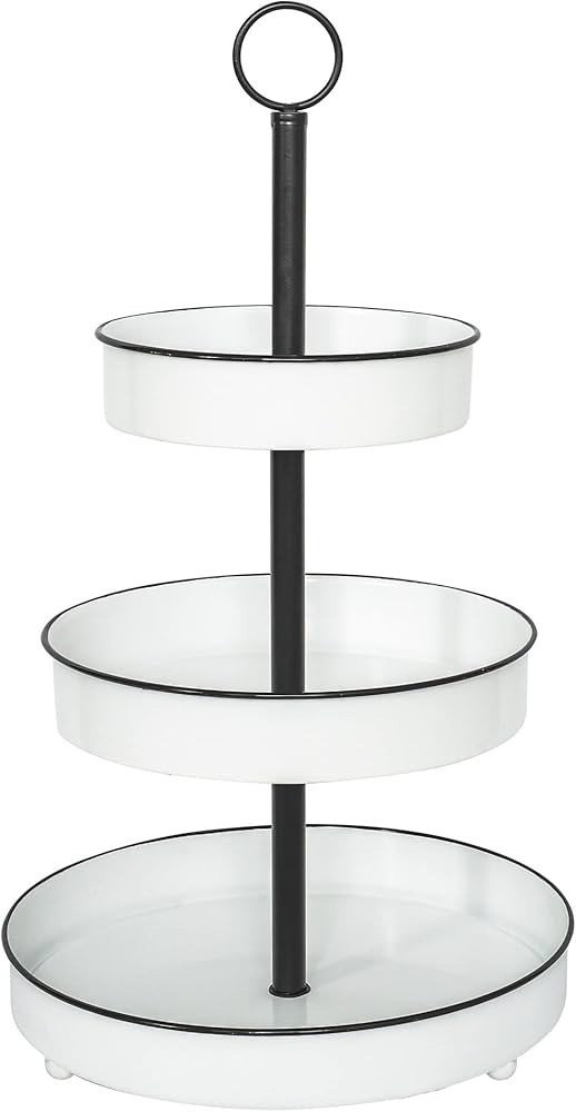MODE HOME Decorative 3 Tiered Metal Tray Stand with Handle for Kitchen, Dining Room, Bathroom, Sh... | Amazon (US)