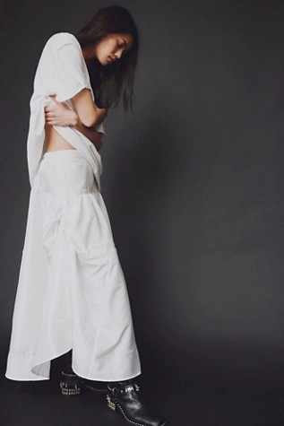 Emery Drop-Waist Midi Skirt | Free People (Global - UK&FR Excluded)