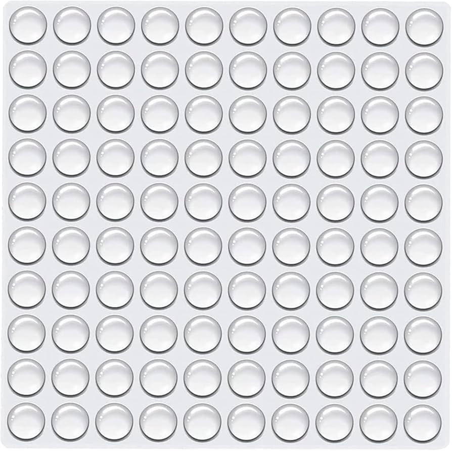 TCPENG® 100PCS Clear Rubber Feet, Small Self Adhesive Pads, Sticky Rubber Dots, Non-Slip Cabinet... | Amazon (US)