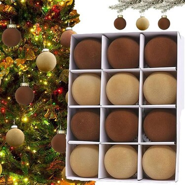 Tree Decorations, Velvet Ornaments for Christmas Tree, Velvet Christmas Ornaments Balls, 2.4 Inch... | Michaels Stores