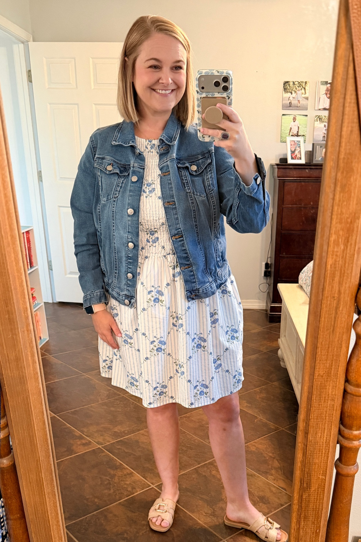 A little denim layer makes everything better 💙✨
This sweet floral dress + jean jacket combo is one of my favorite easy outfits for everyday wear  

#LTKootd #LTKSaleAlert #LTKmomlife