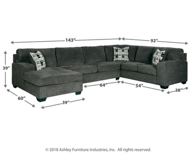Ballinasloe 3-Piece Sectional with Chaise | Ashley Homestore