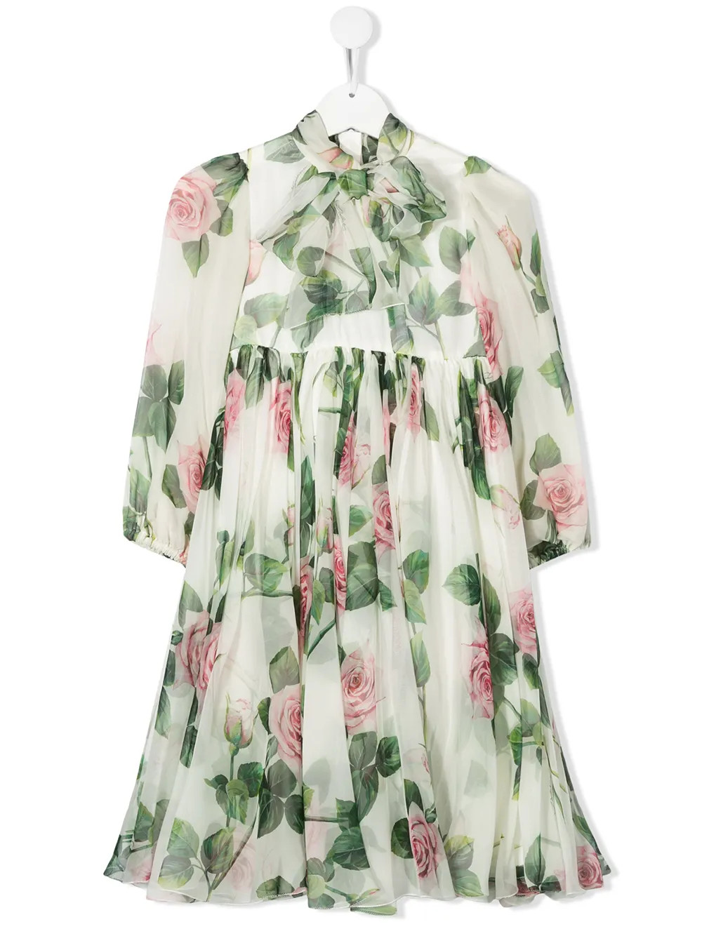 tropical rose print dress | Farfetch Global