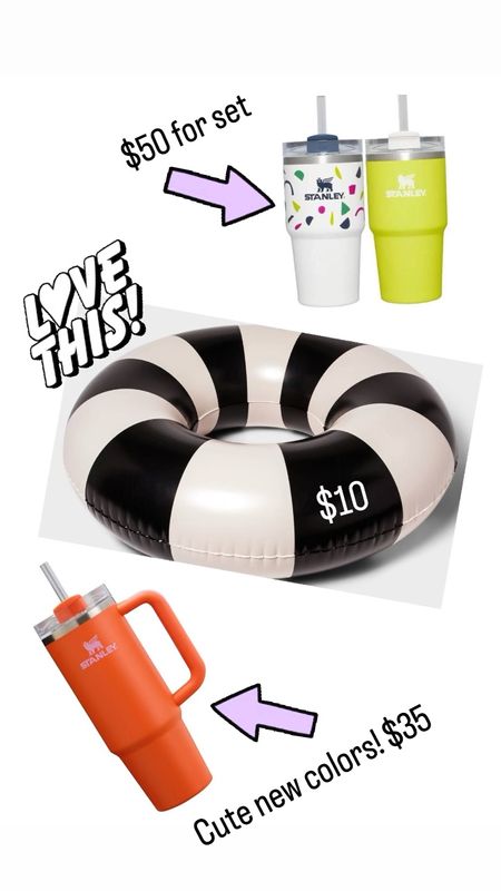 My target purchase today! Smaller Stanleys and a fun new color drop. Also if I could design a cute pool float, it would be this  

#LTKHome #LTKGiftGuide #LTKFindsUnder50