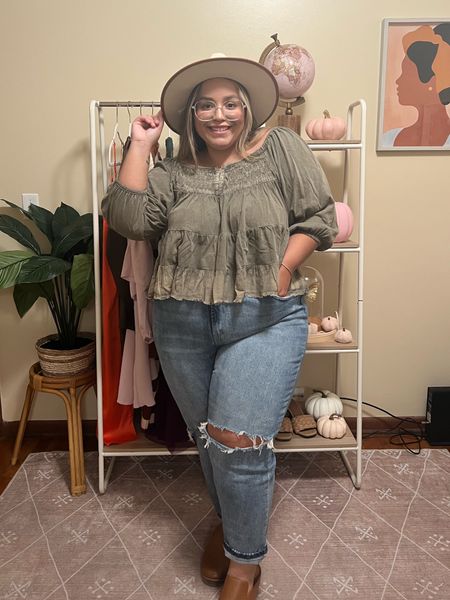 Plus size fall outfit inspiration! This Amazon top is the top of my dreams!! Seriously so freaking good!! 

#LTKstyletip #LTKcurves #LTKunder50