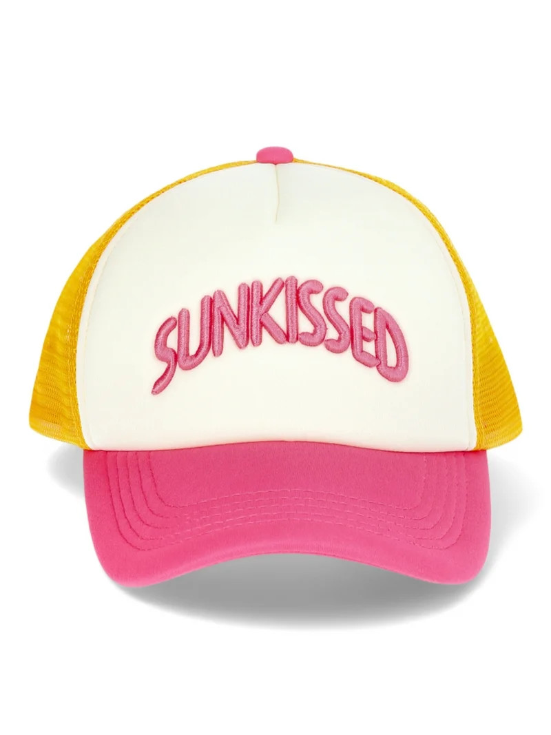No Boundaries Trucker Hat, Women’s, Hot Pink | Walmart (US)
