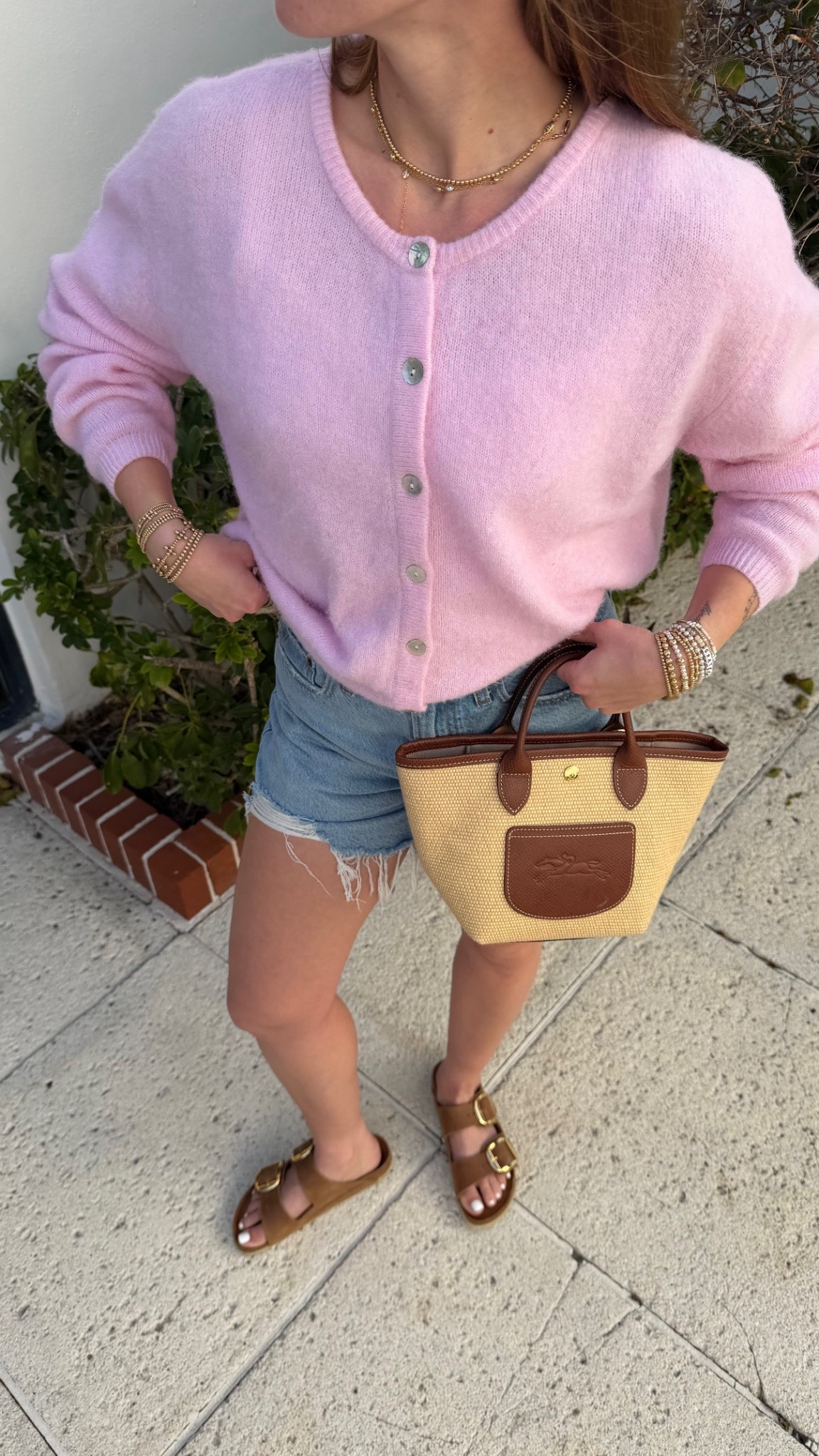 2/18/26 My casual vacation dinner outfit for those in-between nights when it’s warm during the day but a little chilly once the sun goes down. I’m linking my Abercrombie shorts (such a good staple for trips like this), my Birkenstock big buckle sandals that are comfy but still feel put together, and my Longchamp bag that fits everything without feeling bulky. My sweater is from American Vintage and unfortunately I can’t link it, but it’s the perfect lightweight layer for breezy evenings.

#LTKootd #LTKgrwm #LTKTravel