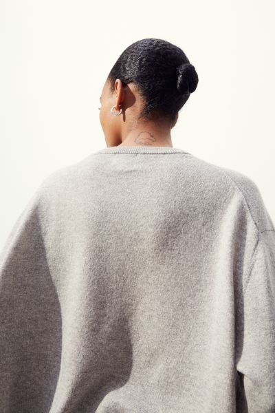 Fine-knit Cashmere Sweater - Taupe - Ladies | H&M US | H&M (US + CA)
