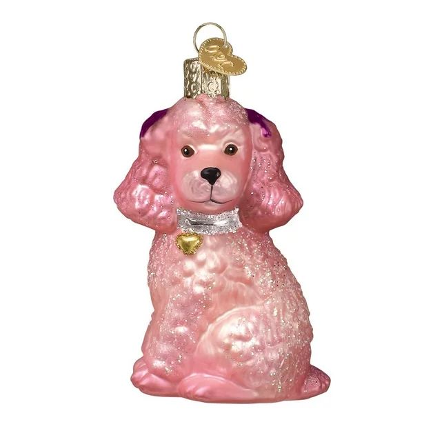 Old World Christmas Pink Poodle Glass Tree Ornament 12513 FREE BOX Pet Dog New - Walmart.com | Walmart (US)