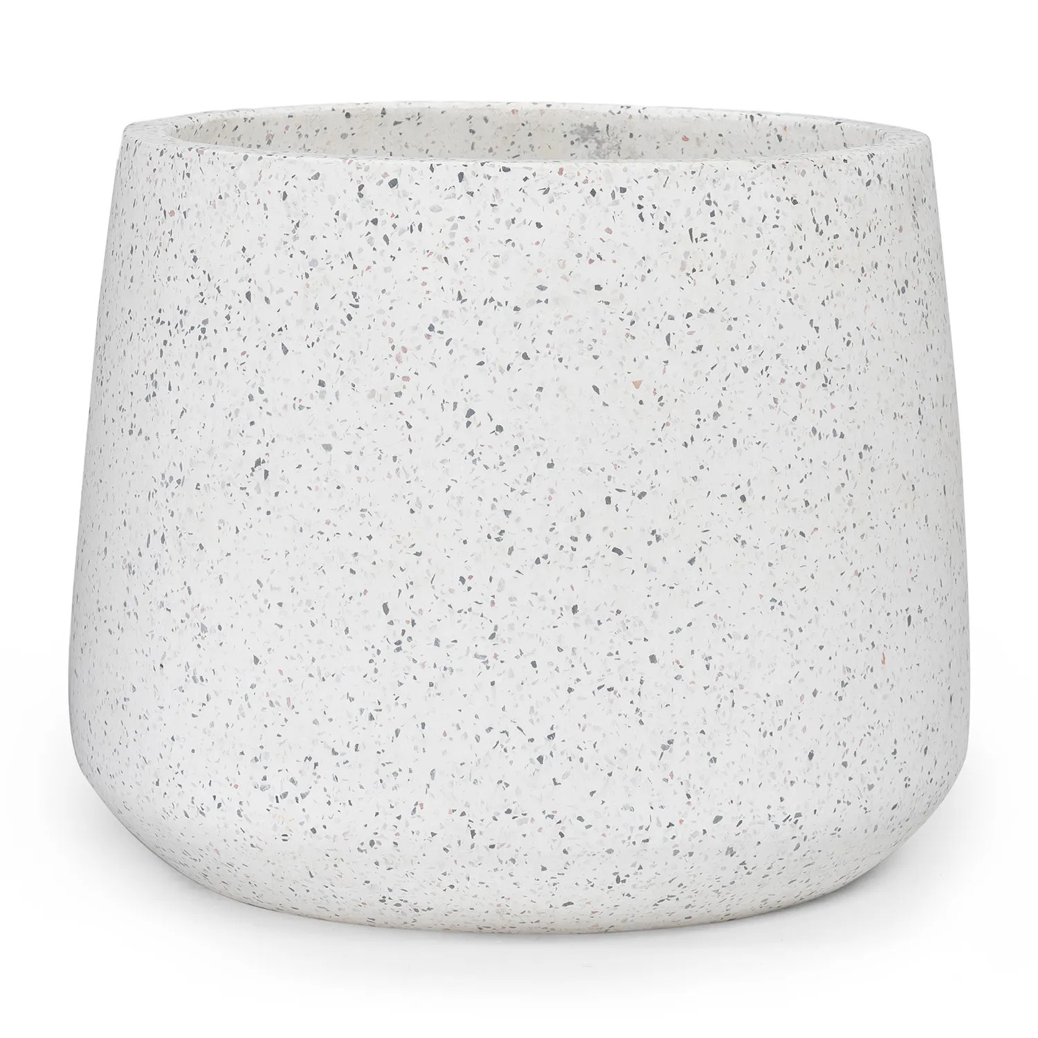 Tuva Indoor/Outdoor Wide Planter - White Terrazzo | Article