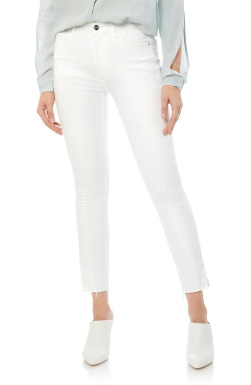 Sam Edleman Stiletto High Rise Raw Edge Skinny Jeans (Brazil) | Nordstrom