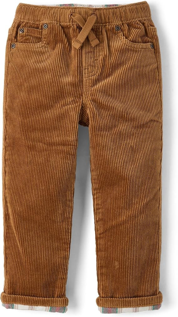 Gymboree Boys' and Toddler Pull on Corduroy Roll Cuff Pants | Amazon (US)