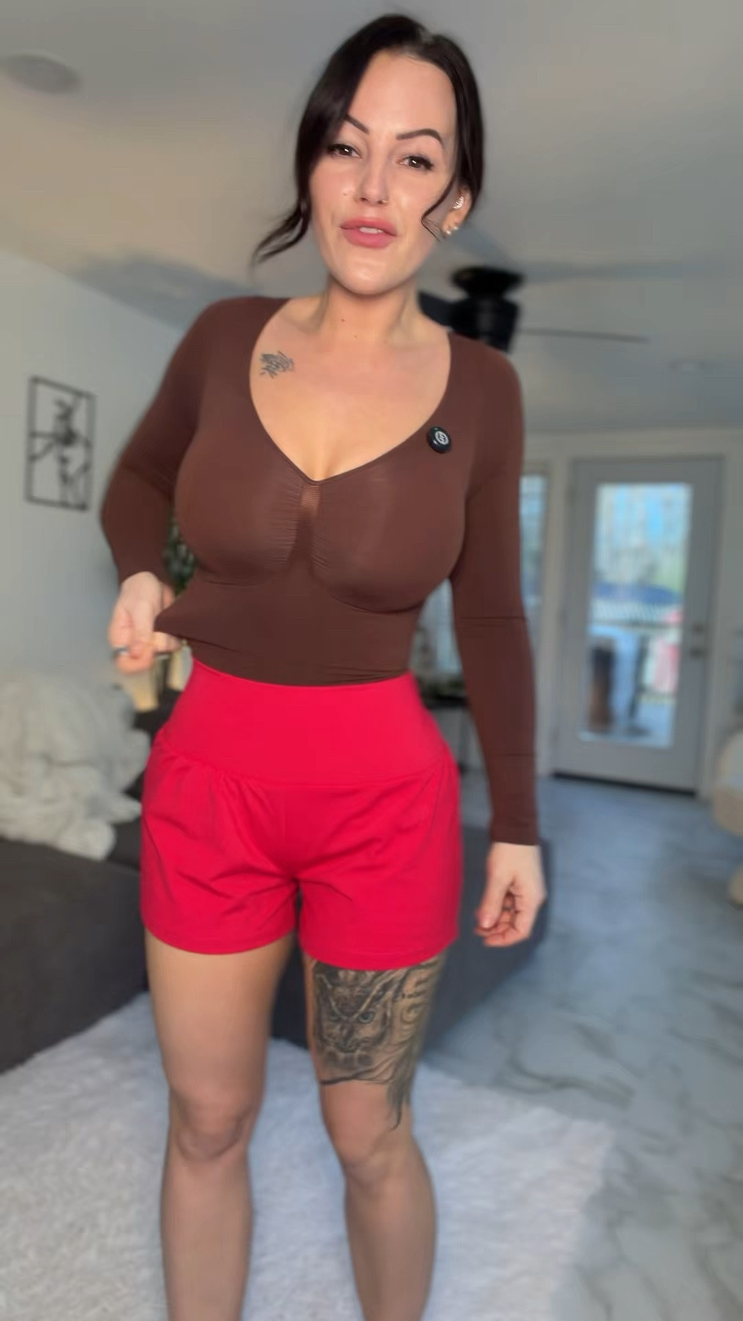 Shapewear body suit and the best part is no bra needed 💁🏻‍♀️ #shapewear #bodysuit #snatched 

#LTKgrwm #LTKU #LTKootd