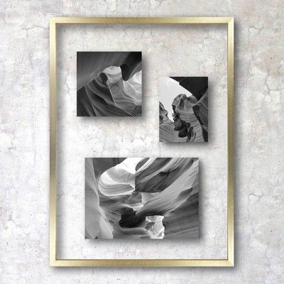 11&#34; x 15&#34; Float Thin Metal Gallery Frame Brass - Project 62&#8482; | Target