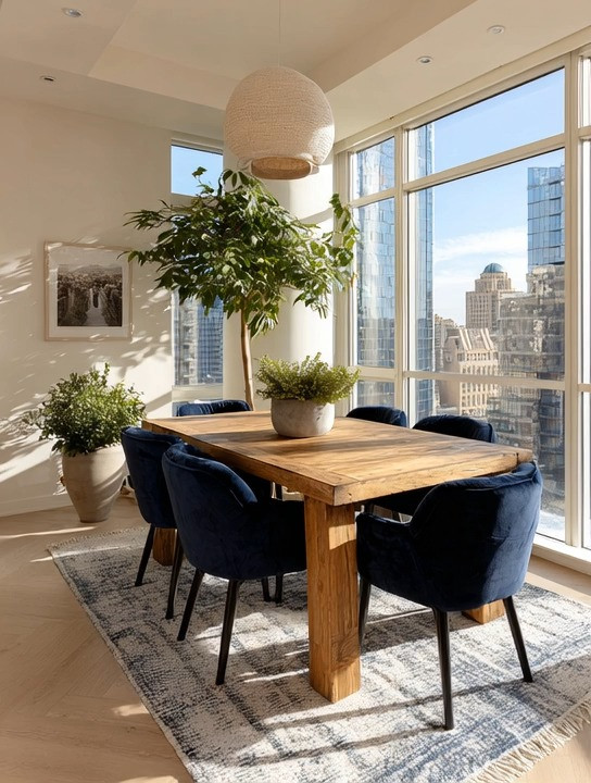 What does modern navy actually look like?

It’s not just the color—it’s how you balance it.

Deep navy chairs paired with a natural wood dining table create that perfect contrast: rich yet grounded, bold yet timeless.

And here’s the key—don’t stop there.

Add a statement plant in the corner to soften the space and bring in that natural, lived-in warmth. That’s what makes the whole room feel complete, not staged.

Simple elements. Thoughtfully paired.
That’s modern elegance.

We’ve linked multiple dining tables, navy chair options, and statement plants so you can recreate this look effortlessly.

#DiningRoomDesign #ModernHomeDecor #TimelessStyle 

 #LTKHome