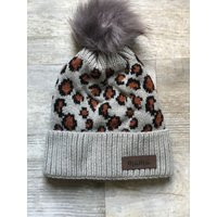 Womens Hat| Leopard Print Beanie| Winter Cute Pompom Knot Gift For Her| Mama Gift| Mom| New Mom | Etsy (US)