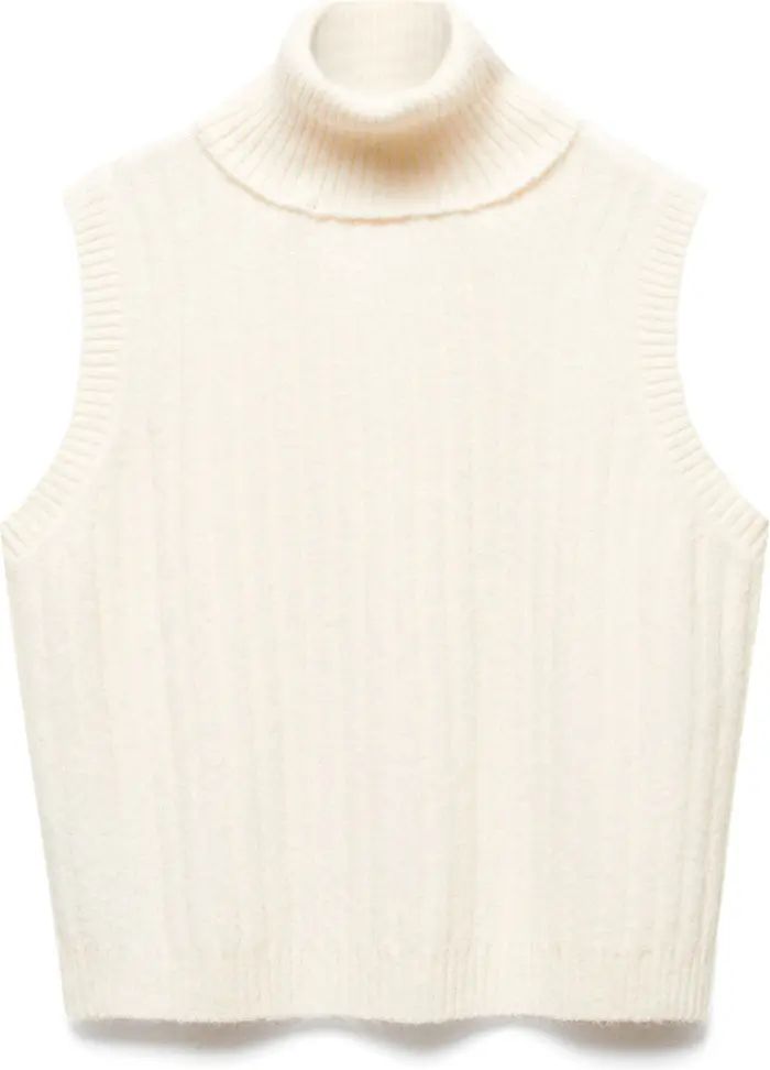 Rib Sleeveless Turtleneck Sweater | Nordstrom