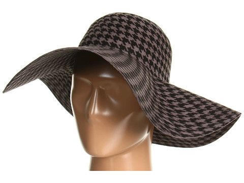 San Diego Hat Company WFH7850 Houndstooth Floppy (Black) Traditional Hats | 6pm