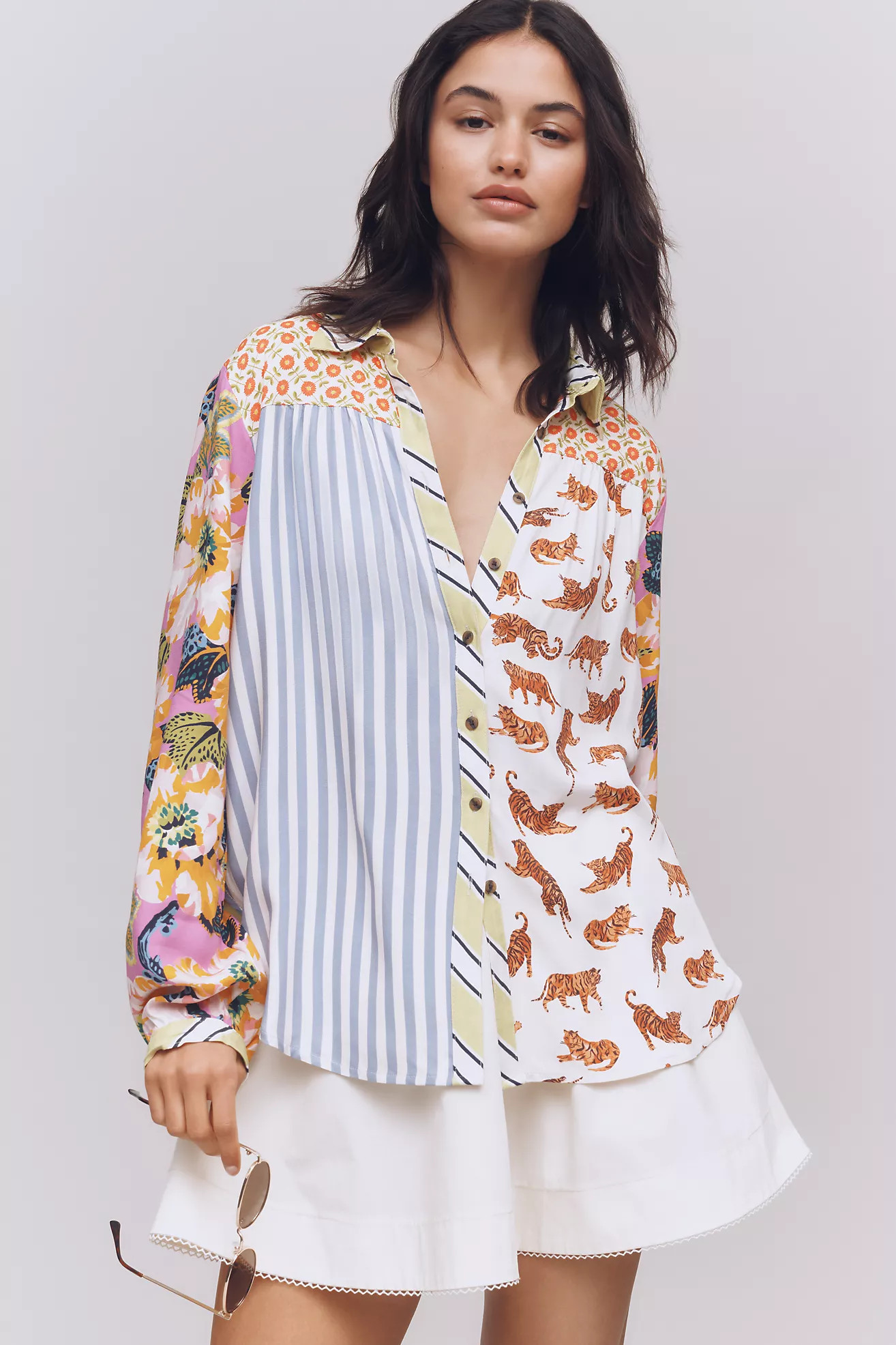 The Paz Buttondown Shirt by Maeve | Anthropologie (US)