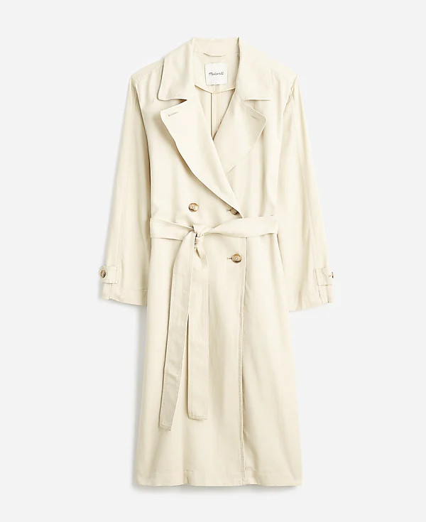 Belted Trench Coat in Drapey Twill | Madewell | Madewell