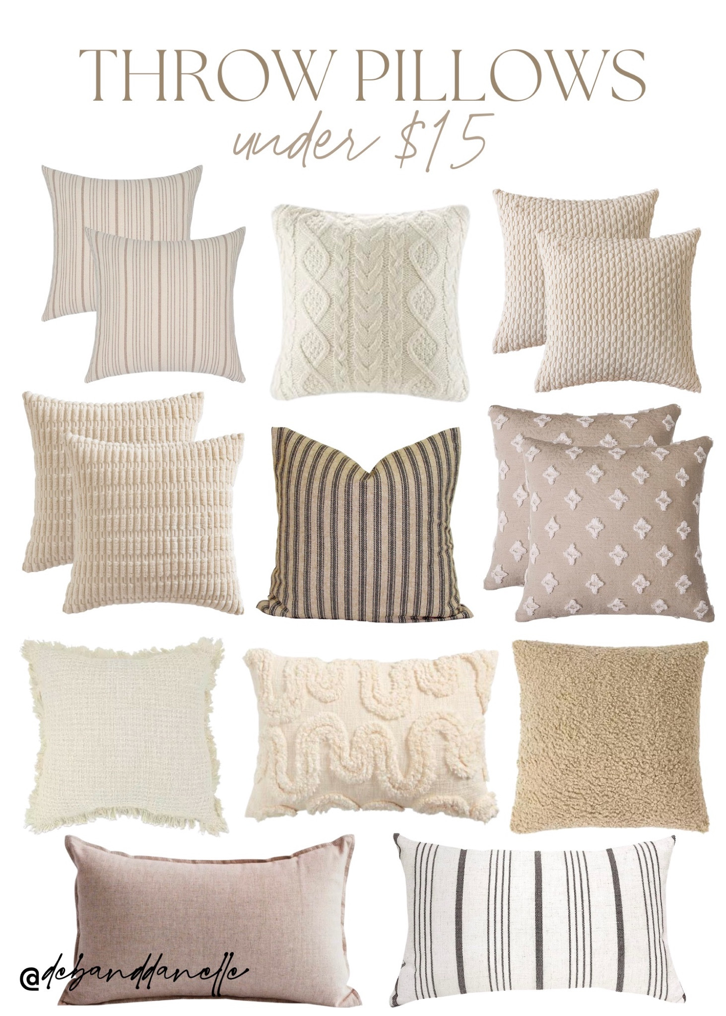 Throw pillow covers under $15!!

Throw pillows, accent pillows, spring, living room, pillows, couch, bedroom, bedroom pillows, bed pillows, cheap throw pillows, pillow covers, sales today, daily deal, under 15, Deb and Danelle 

#LTKsalealert #LTKSeasonal #LTKhome