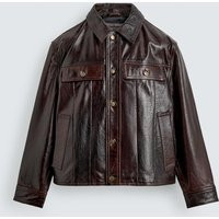 Jacke Aus Gewaschenem Leder | Zara DE