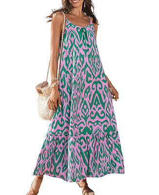 Women's Soho Abstract Maxi Beach Dress | Macy's