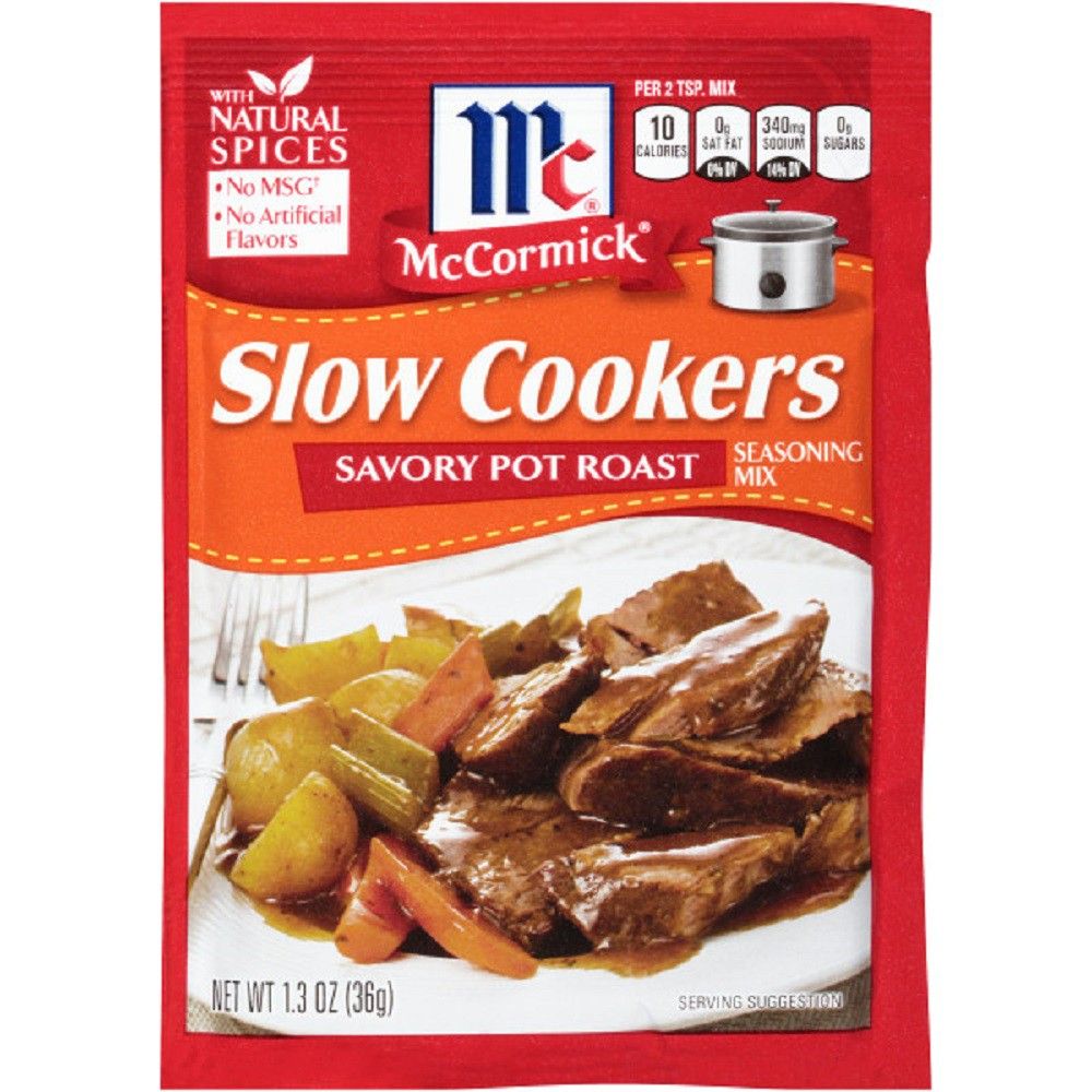 McCormick Slow Cookers Savory Pot Roast Seasoning - 1.3oz | Target