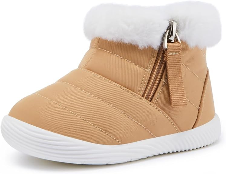 BMCiTYBM Baby Boy Girl Snow Boots Waterproof Winter Warm Booties Nonslip Lightweight Outdoor Shoe... | Amazon (US)