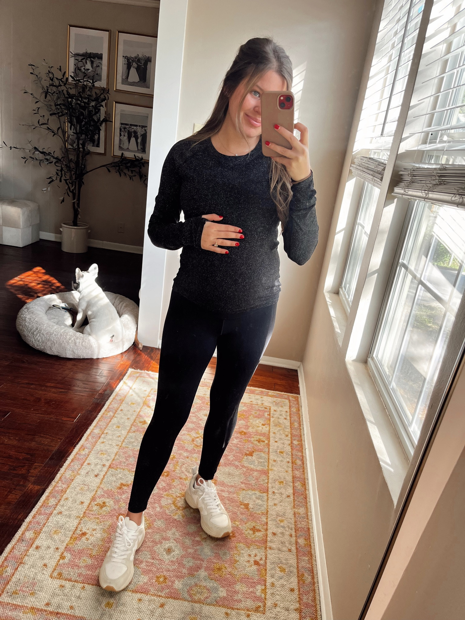 This shimmer top is everything! I am wearing a size small but could have done XS. Super stretchy and the shimmer on it is so fun for the holidays! I tagged another color that I’m eyeing 🥰

Athleta, Athleisure, Shimmer Top, Momentum Top, Holiday Style, Seamless Top, Bump Friendly, Long Sleeve, Thumbhole Workout Top, Gym, Outdoor, Fitness 

#LTKfindsunder100 #LTKfitness #LTKHoliday